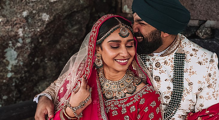 Ett färgstarkt indiskt bröllop